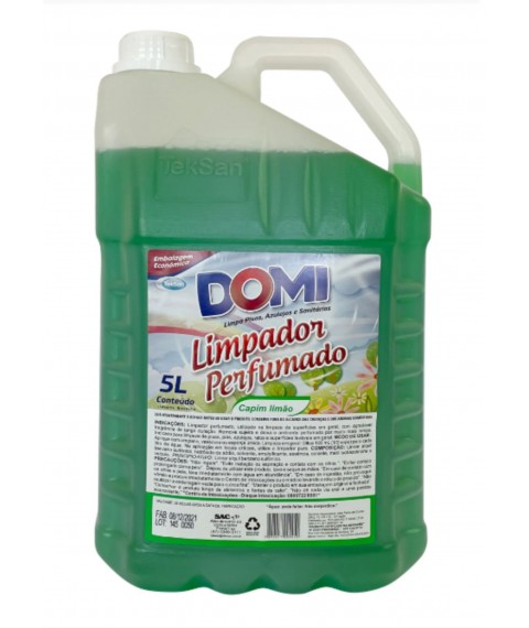 Limpador perfumado 5 lt Domi Capim limao Teksan