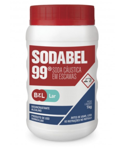 Soda caustica 1 kg Bel pote p/ fazer sabao