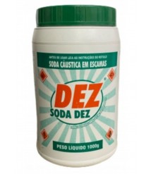 Soda caustica 1kg Dez pote