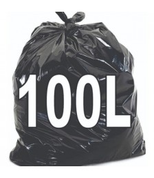 Saco lixo preto 100 lt 75x95 LEVE c/100 und
