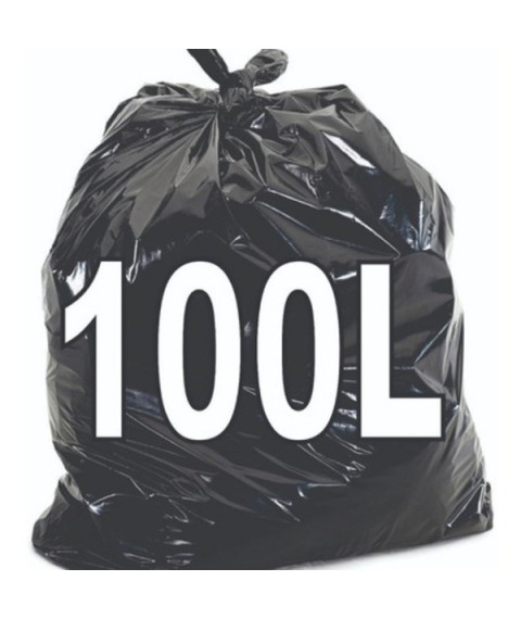 Saco lixo preto 100 lt 75x95 LEVE c/100 und