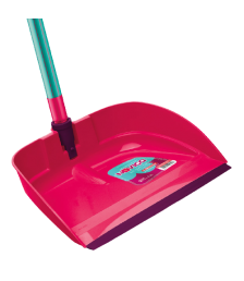 Pá de lixo plástica c/cabo alto metal Jeitosa 150 Bettanin