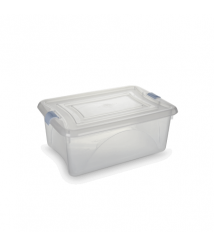 Caixa organizadora c/tampa transparente 12,5 lt Plasvale