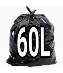 Saco lixo preto FORTE 65x80 60 lt c/100 und