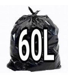 Saco lixo preto FORTE 65x80 60 lt c/100 und