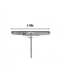 Rodo alumínio 1 mt c/cabo de1,50 cm Sanches