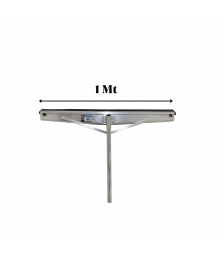 Rodo alumínio 1 mt c/cabo de1,50 cm Sanches