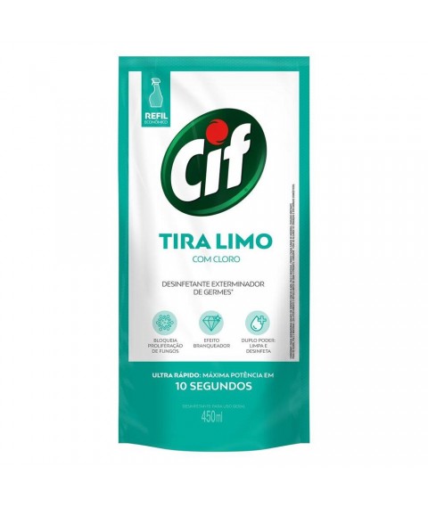 Tira limo refil sachet 450 ml Cif