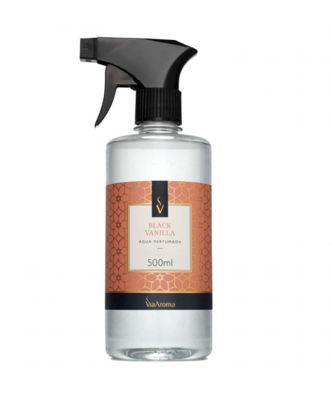 Agua perfumada 500 ml BLACK VANILA c/gatilho Via Aroma 