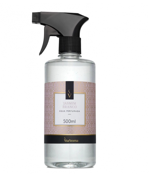 Agua perfumada 500 ml JASMIM BRANCO c/gatilho Via Aroma 