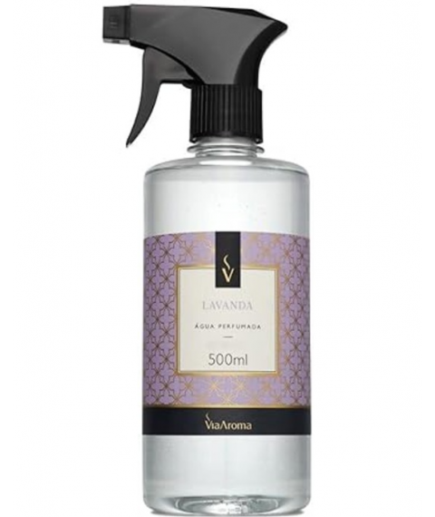 Agua perfumada 500 ml LAVANDA c/gatilho Via Aroma