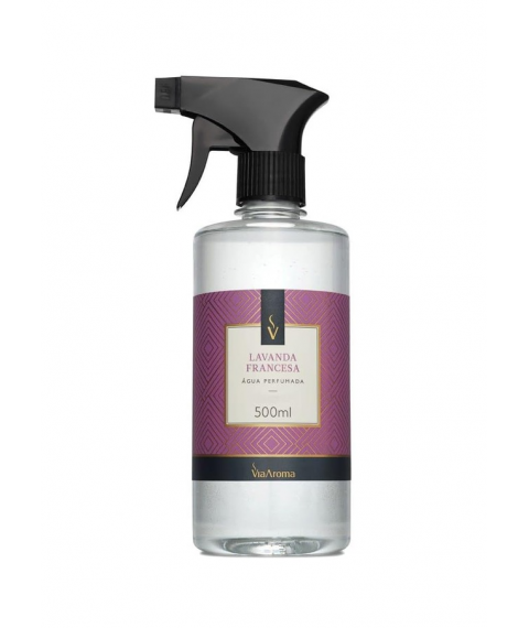 Agua perfumada 500 ml LAVANDA FRANCESA c/gatilho Via Aroma