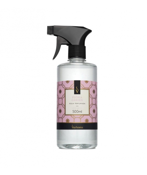 Agua perfumada 500 ml PEONIA GARDEN c/gatilho Via Aroma 