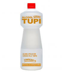 Alcool 1 lt 94,4º de cereal Tupi 