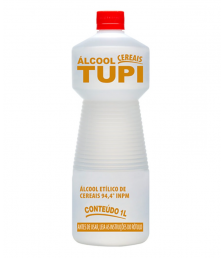 Alcool 1 lt 94,4º de cereal Tupi 
