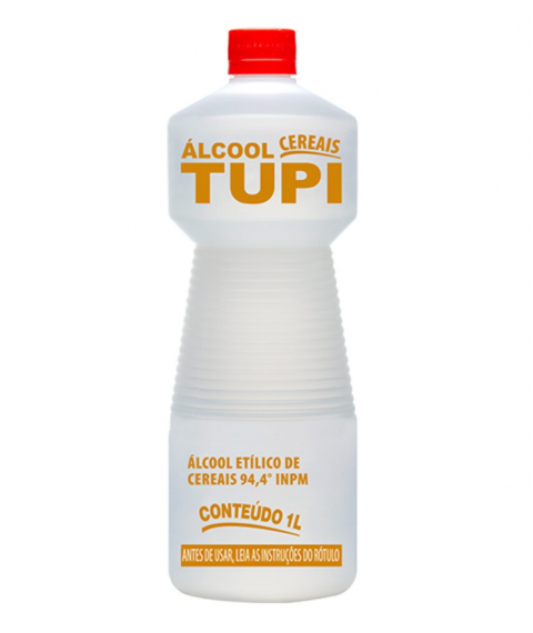Alcool 1 lt 94,4º de cereal Tupi 