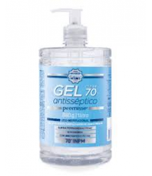 Alcool em gel 1 lt 70º PUMB antisseptico clean Premisse 