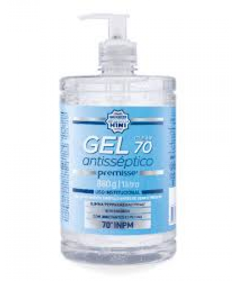 Alcool em gel 1 lt 70º PUMB antisseptico clean Premisse 