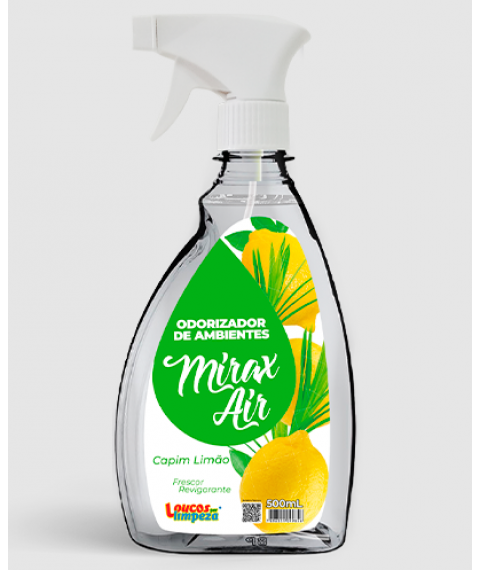 Arom. ambiente Renko CAPIM LIMAO 500 ml gatilho Mirax Air 