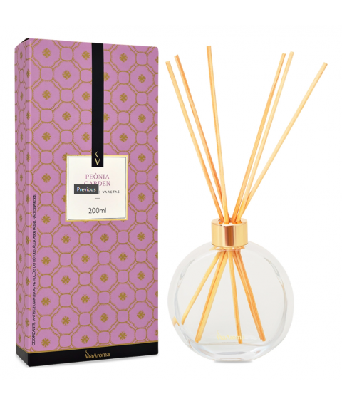 Arom. varetas vidro 200ml PEONIA GARDEN Via Aroma
