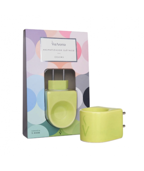 Difusor eletrico CANDY VERDE porcelana Via Aroma