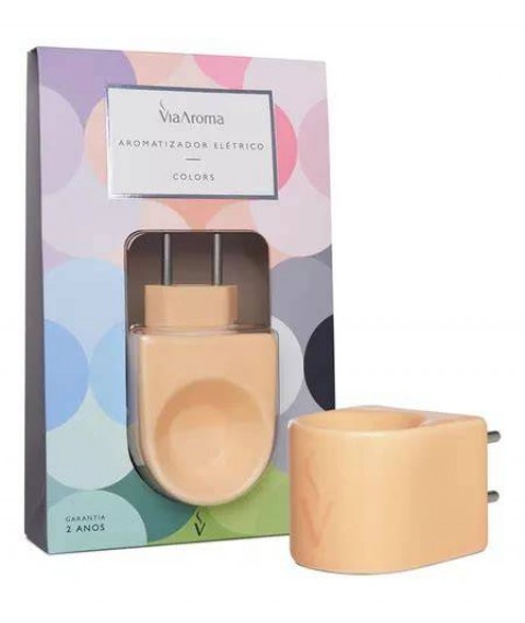 Difusor eletrico CANDY PESSEGO porcelana Via Aroma