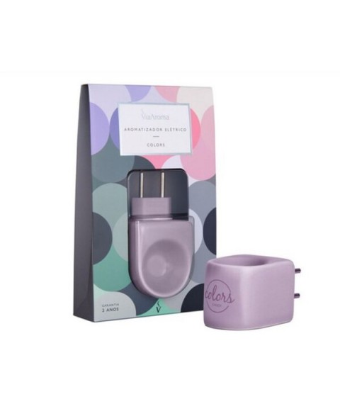 Difusor eletrico CANDY LILAS porcelana Via Aroma