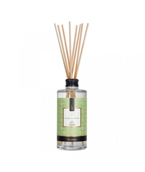 Arom. c/varetas refil plastico lavanda 250 ml Via Aroma