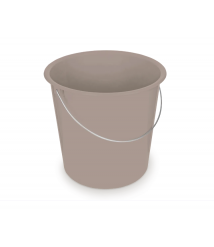 Balde 08 lt PLASVALE marrom findi reto 