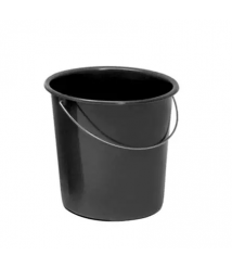 Balde 08 lt PLASVALE preto 