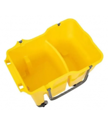 Balde doblo 30 lt SEM espremedor divisao amarelo Bralimpia