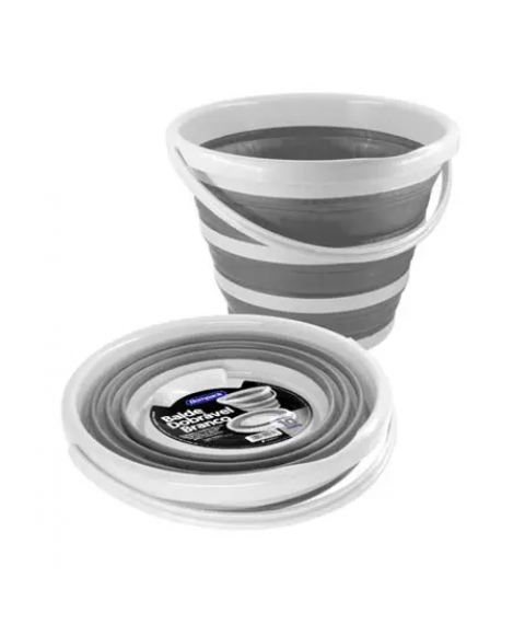 Balde dobravel BRANCO Bompack 10 lt 