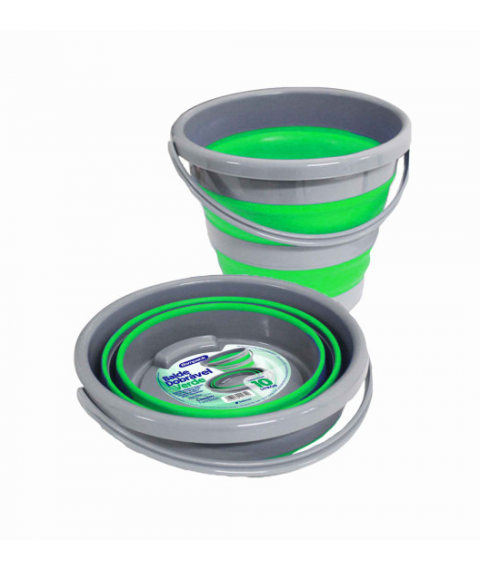 Balde dobravel VERDE Bompack 10 lt