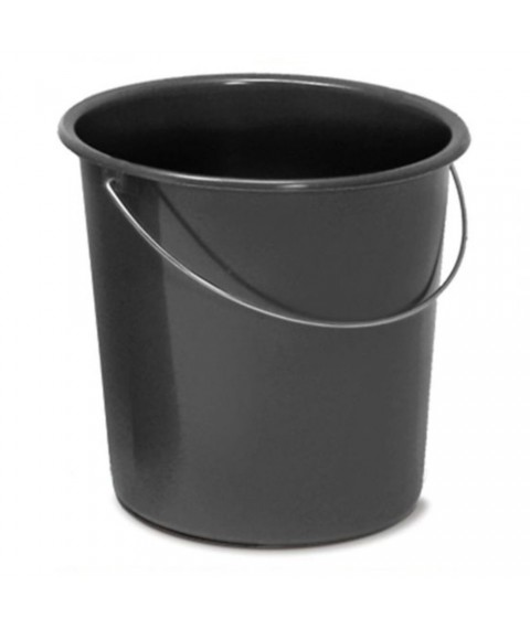 Balde preto 10 lt PLASVALE