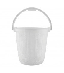 Balde 08 lt TRAMA branco Plasutil