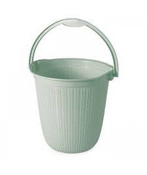 Balde 08 lt TRAMA verde Plasutil 