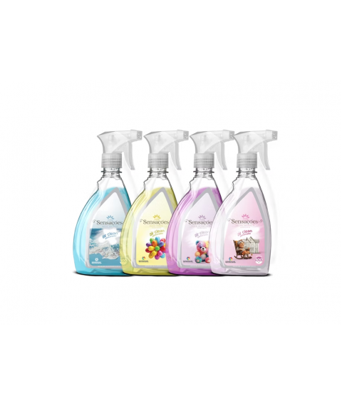 Bom ar 500 ml Air Clean DOCE FESTA gatilho SEVEN GEL 