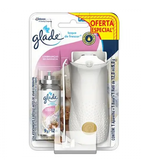 Bom ar click 12 ml Glade c/aparelho lembranca infancia 