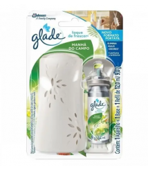 Bom ar click 12 ml Glade c/aparelho manha do campo 