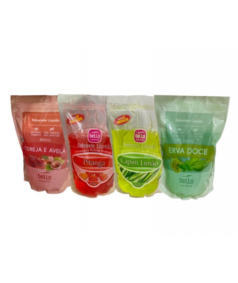 Sabonete 850 ml ERVA DOCE Bello sachet 945