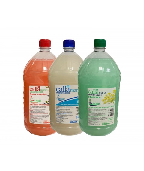 Sabonete 2 lt BRANCO c/glicerina Callamarys Tupi SLCG
