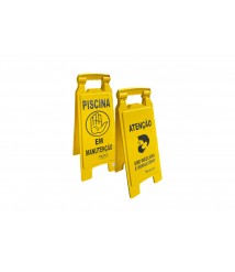 Placa sinalizadora PISCINA plastica Bralimpia PL2003P