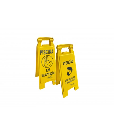 Placa sinalizadora PISCINA plastica Bralimpia PL2003P