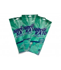 Luva nitrílica verde resistente produtos químicos Nitrili-Ka Kalipso