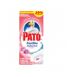 Pedra sanitária adesiva FLORAL c/3 und Pato