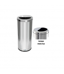 Lix. inox 50 lt JSN C19 c/tampa basculante 30x70