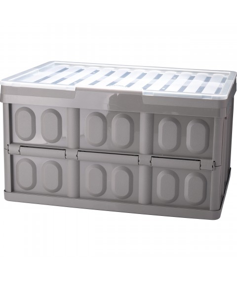 Caixa plastica dobravel  marrom Plasutil 13206