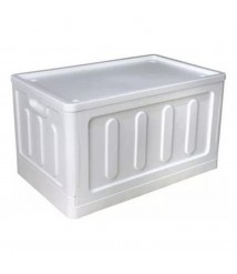 Caixa organizadora 75 lt dobravel c/tampa BRANCA TOYPLAST 