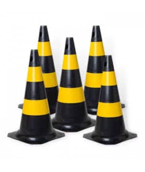 Cone sinalizador 50 cm pequeno plastico 