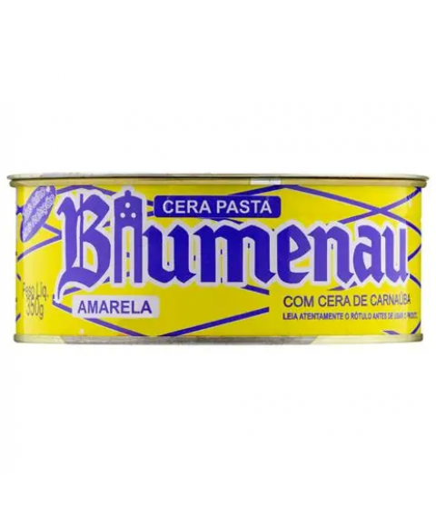 Cera em pasta 350 gr AMARELA c/carnauba Blumenau 7